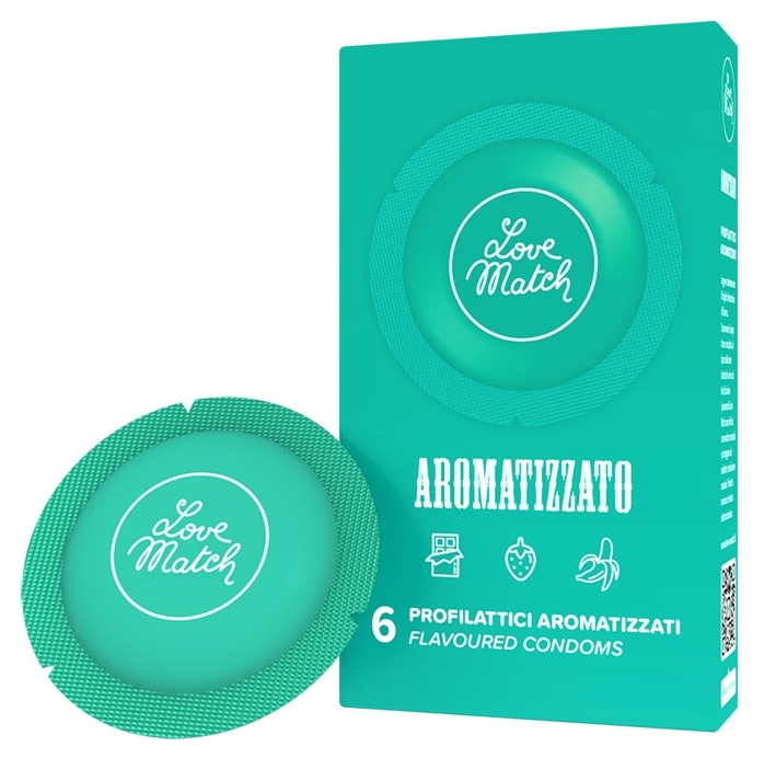 Préservatifs aromatisés Aromatizzato 53mm x6