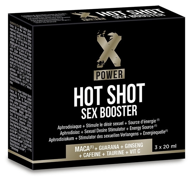 Aphrodisiaque HOT SHOT SEX BOOSTER XPower 3 x 20ml