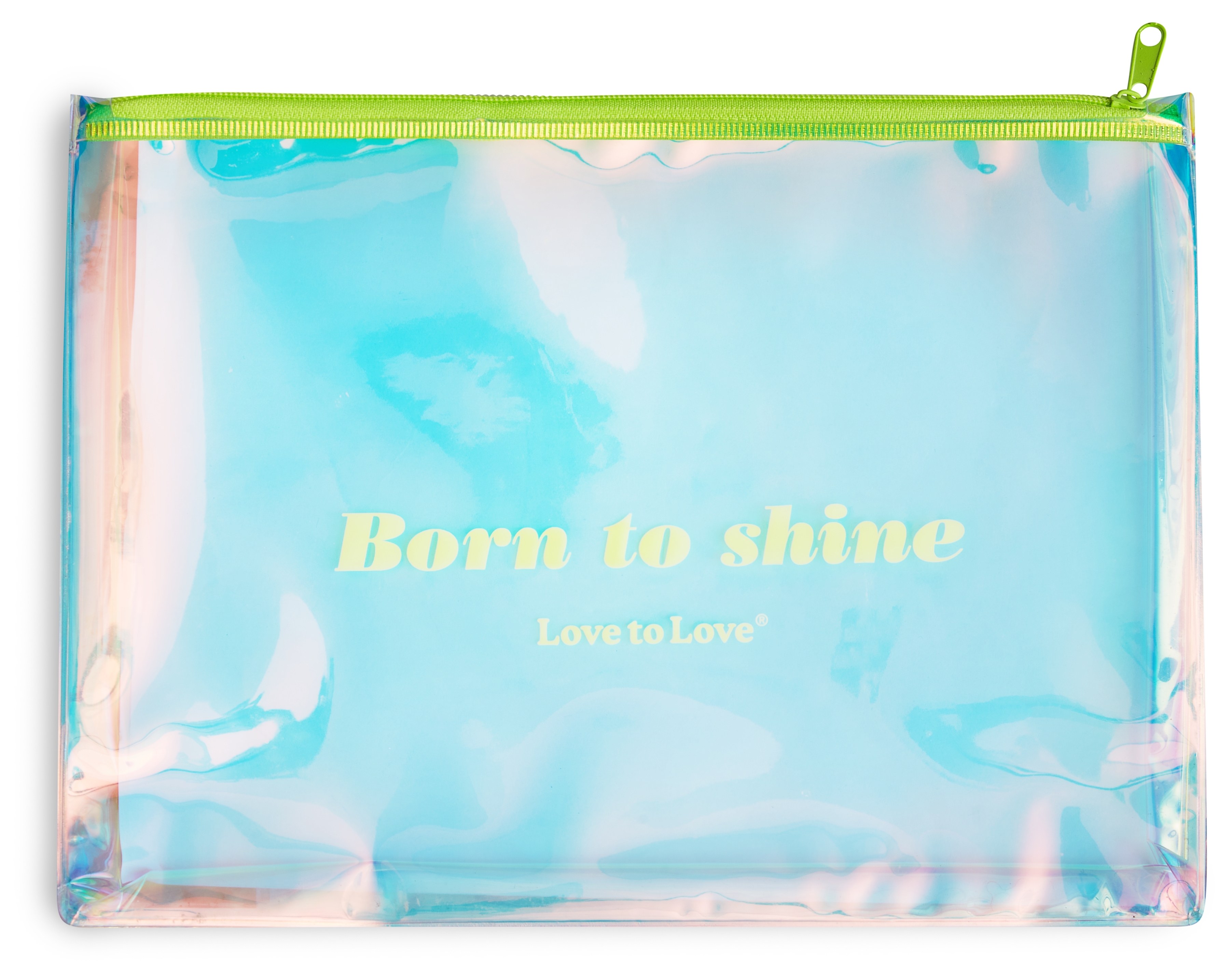 Pochette de rangement Born to Shine Zip jaune