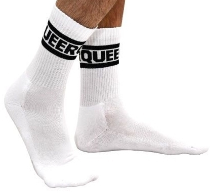 Chaussettes blanches Queer Crew Socks