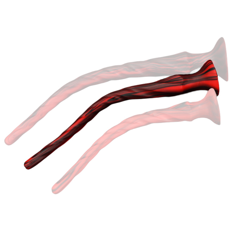 Gode Torthy M 46 x 4.7 cm Noir-Rouge