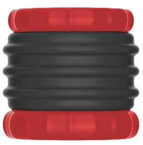 Ballstretcher Soqlo 35 mm - Hauteur 5 cm Noir-Rouge