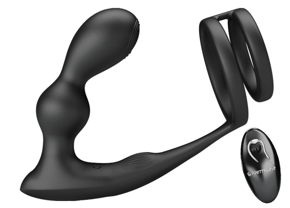 Cockring Plug Marshall Pretty Love 7.5 x 2.7 cm Noir