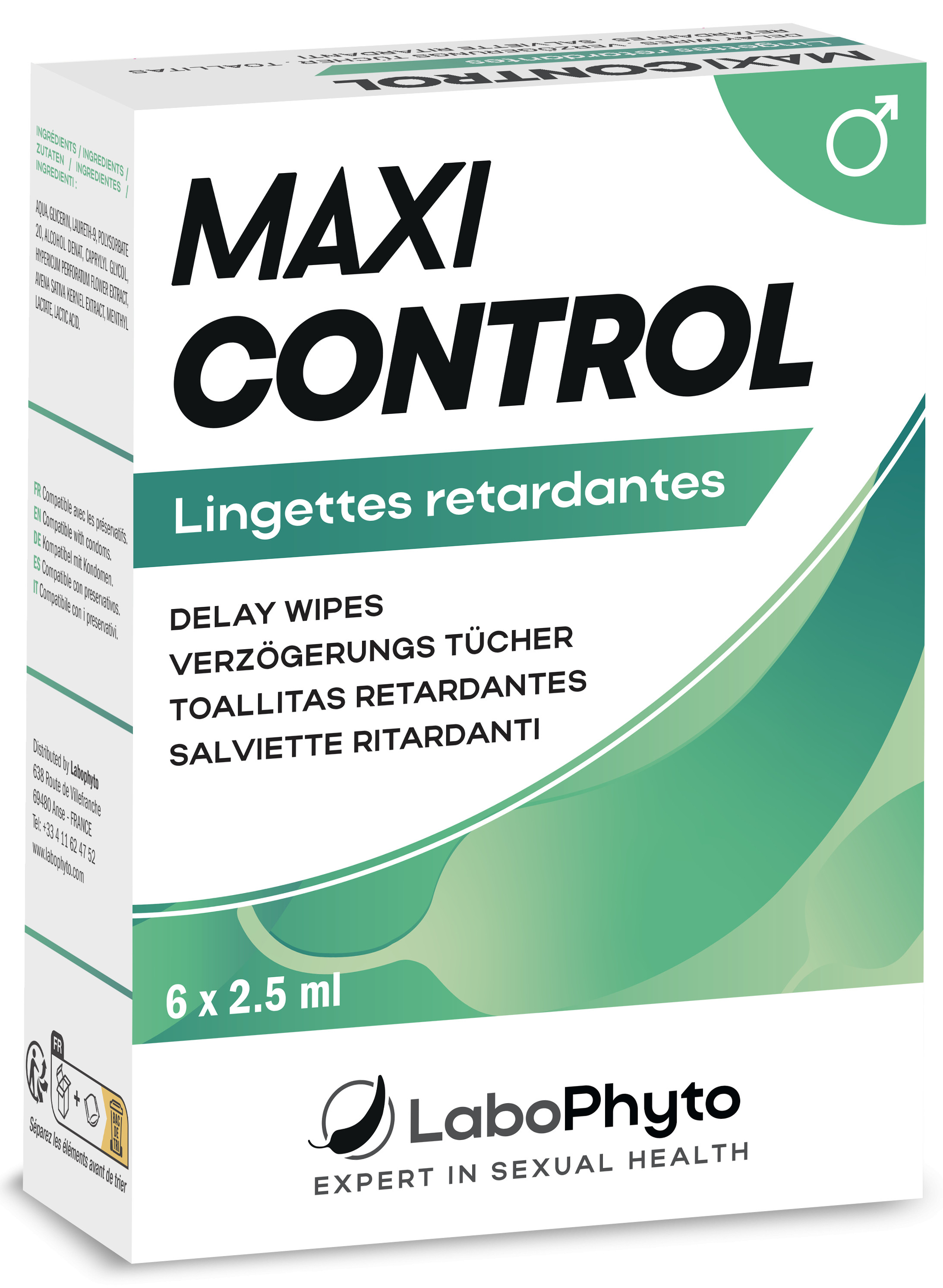 Lingettes Maxi Control 6 x 2.5ml