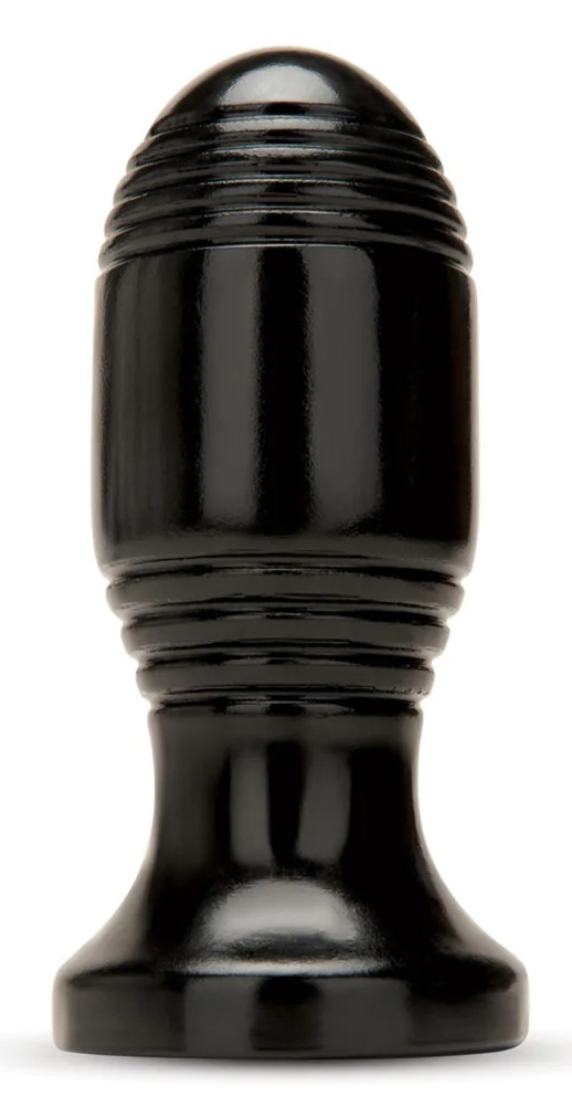 Plug Ribbed Plug 10.5 x 5 cm Noir