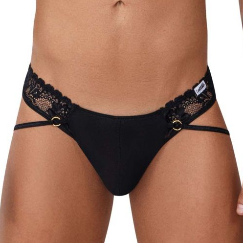 String Sexy Dentelle Rati Noir