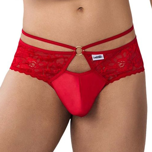 String Dentelle à Lacets ATARGIS Rouge