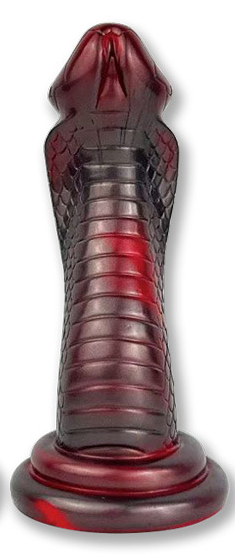Gode Serpent Kobra 19 x 6cm Rouge
