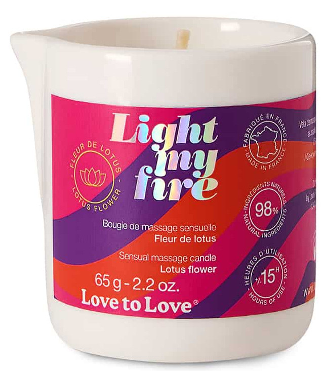 Bougie de Massage Light My Fire 65g Fleur de Lotus