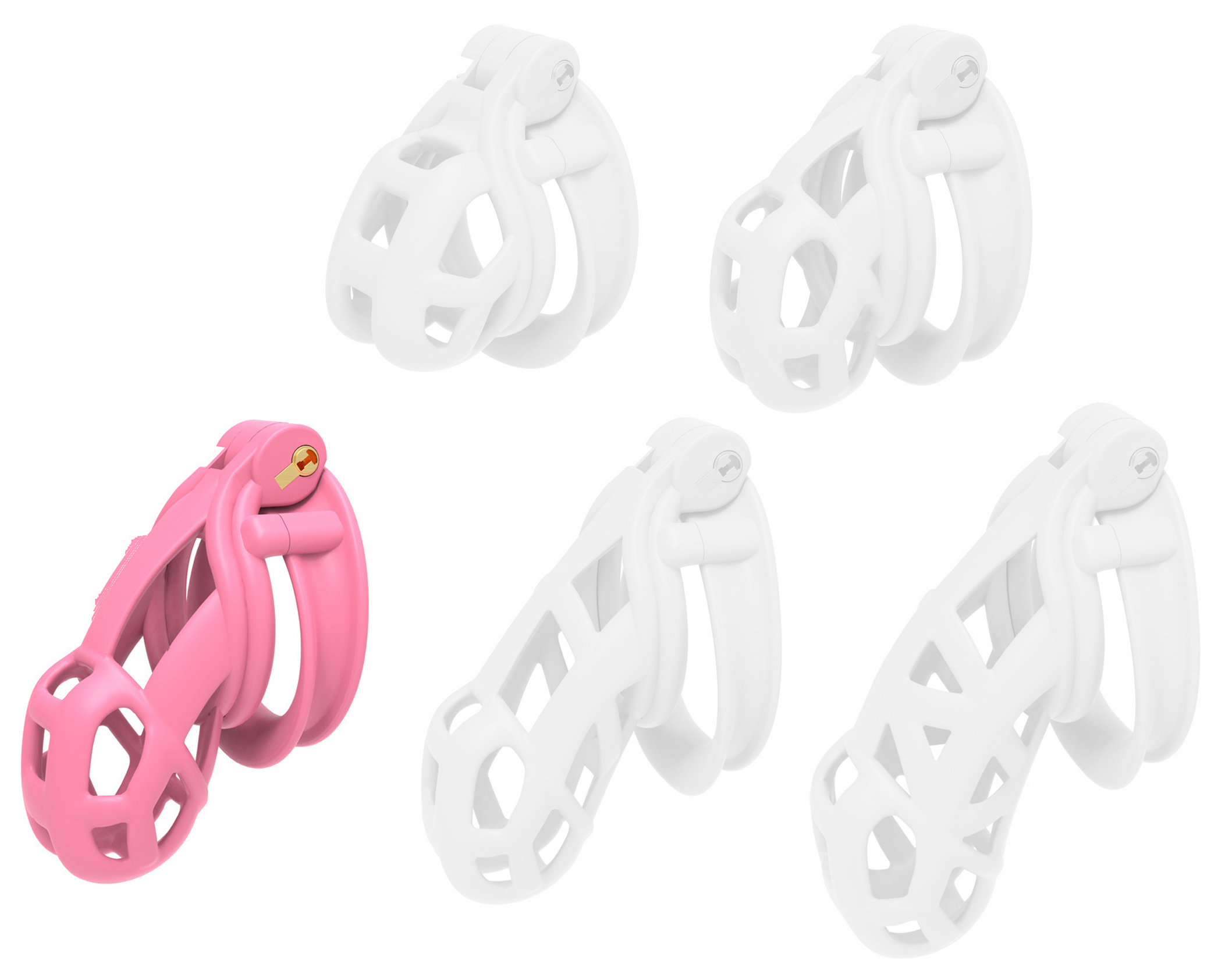 Cage Contrik Rose L 9.5 x 3.6cm