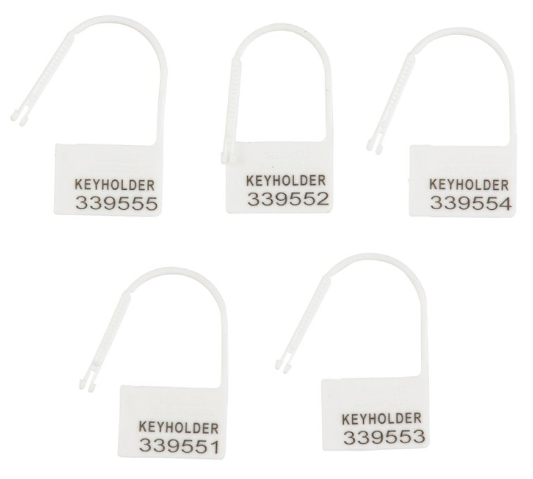 Lot de 5 Cadenas Lock Numérotés Blanc