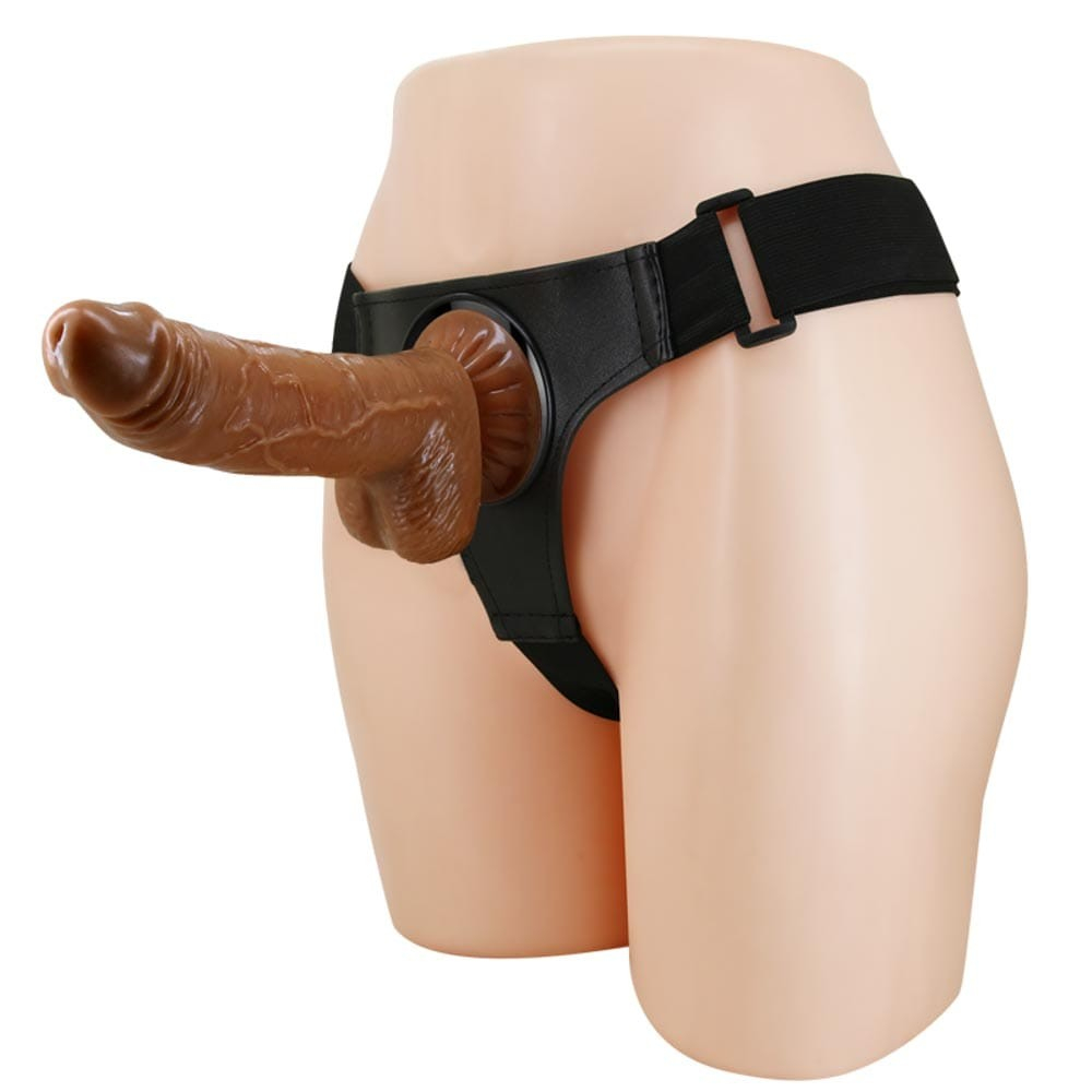 Gode Ceinture Micheal 15 x 4.3cm Marron