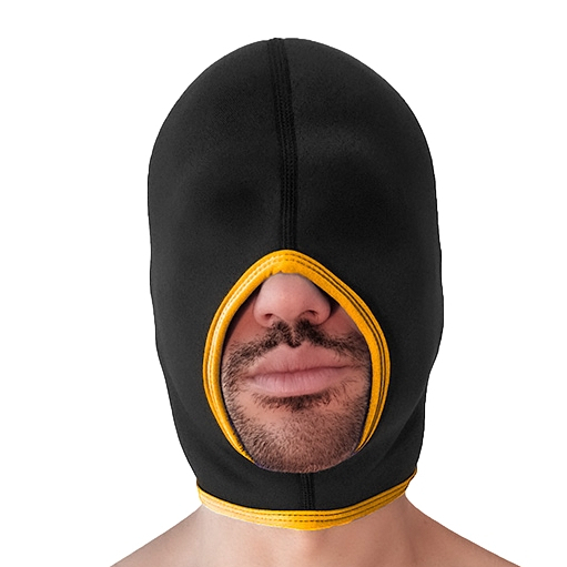 Cagoule Face Fucker Brutus Noire-Jaune
