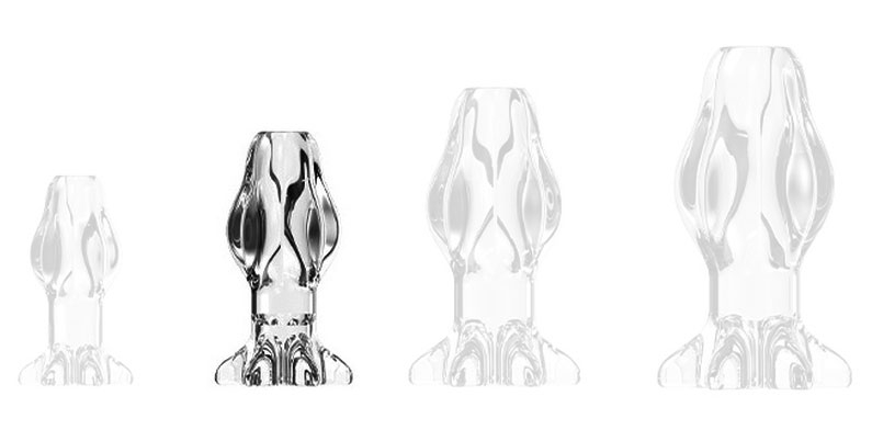 Plug Tunnel Starass Transparent M 9 x 5cm