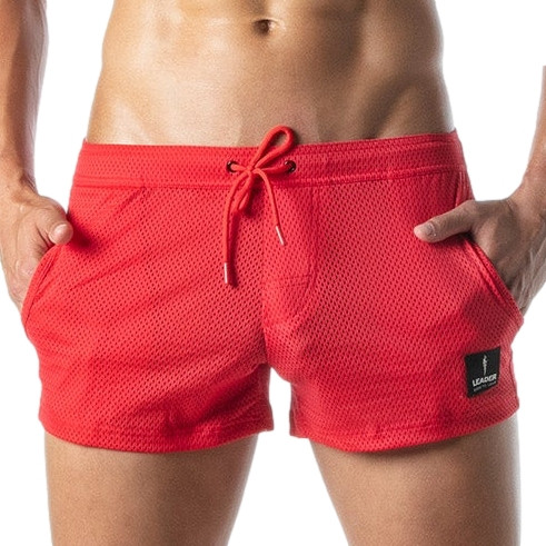Short en mesh GI BOOTY Rouge