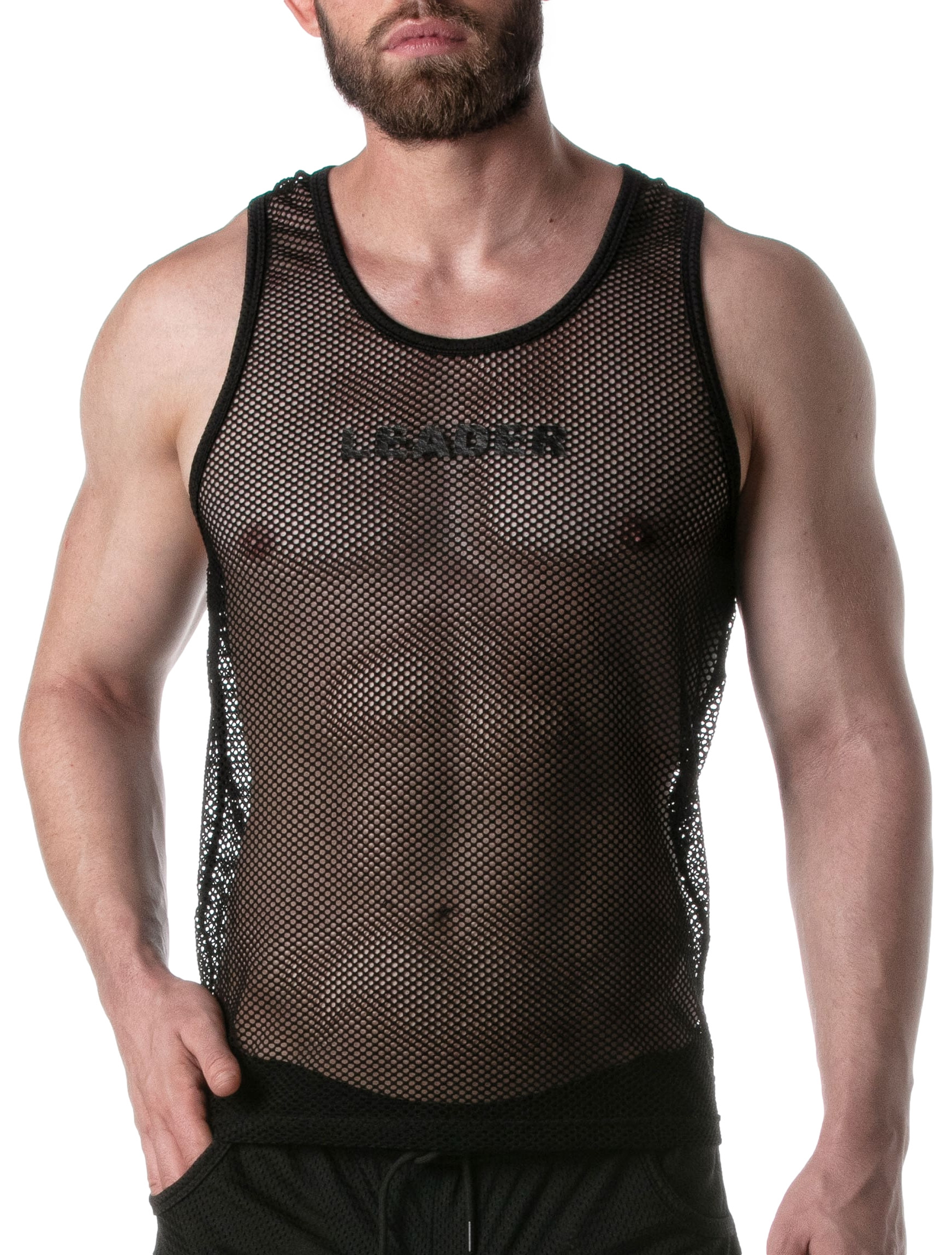 Débardeur en mesh TANK TOP Noir