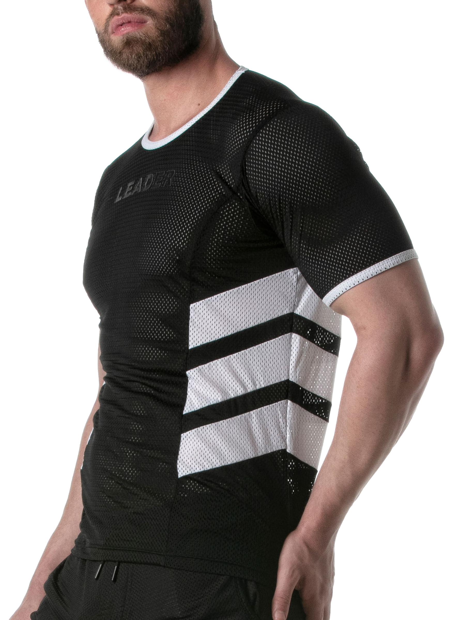 T-shirt en mesh LOADED Noir-Blanc