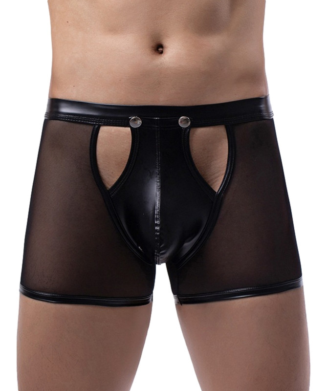 Boxer sexy Open Side Noir