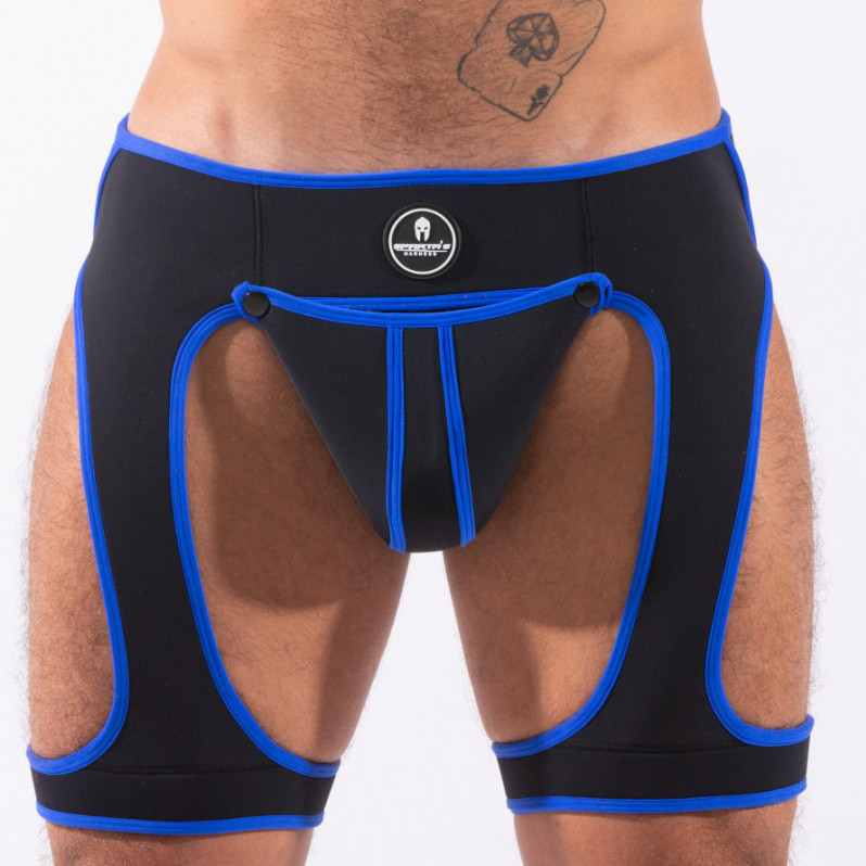 Backless Snax Noir-Bleu