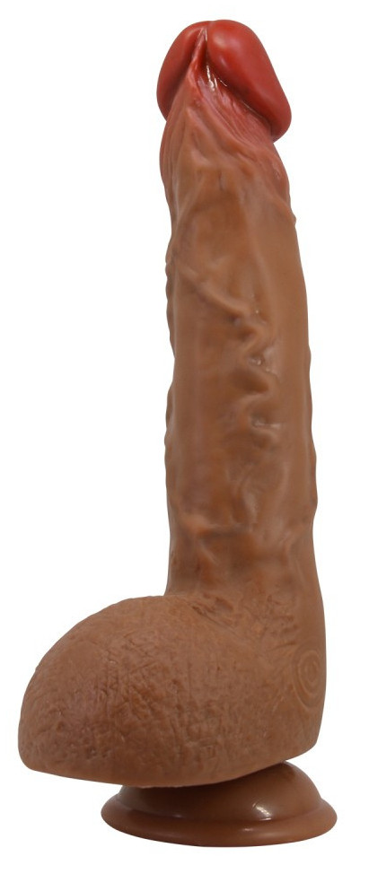 Gode Vibrant à Poussée Wilks 17 x 5cm Marron