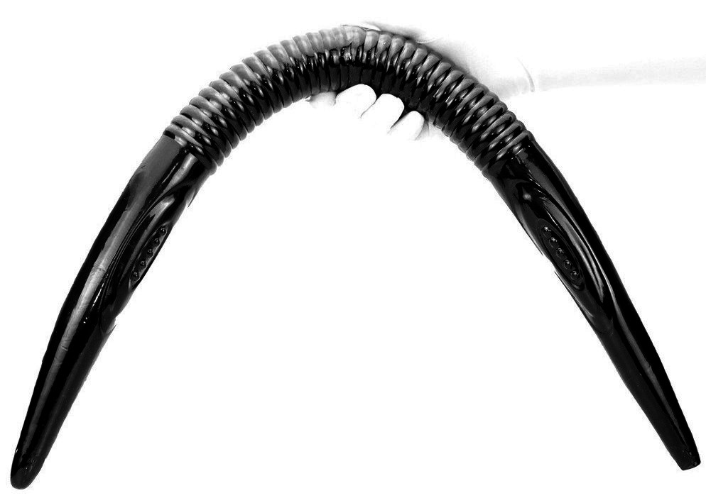 Double Gode long Blackworm 75 x 4.5cm