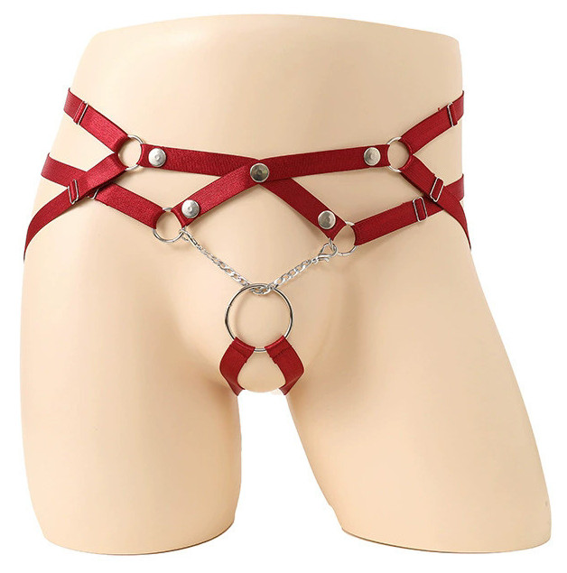 Jockstrap-Lanières Ring Passion Rouge