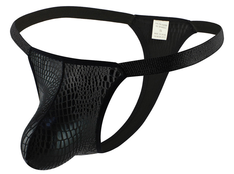 String Croco Noir