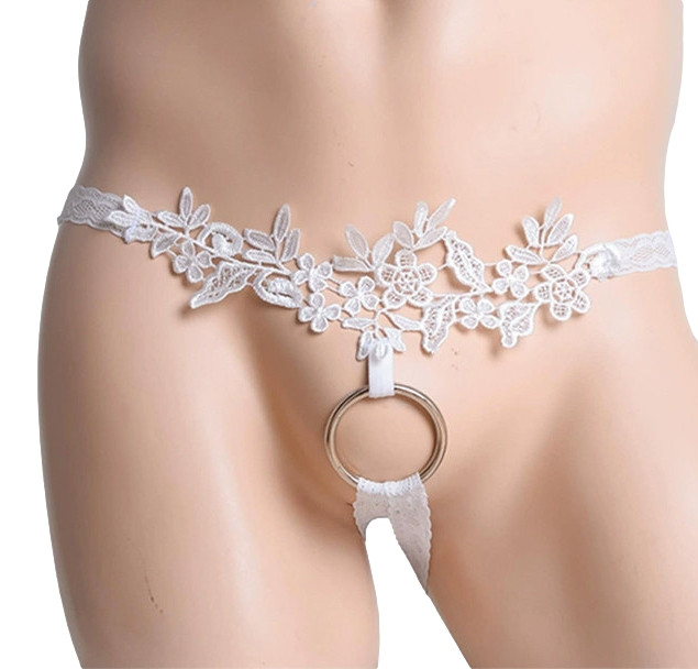 Jock avec Anneau Lacering Blanc