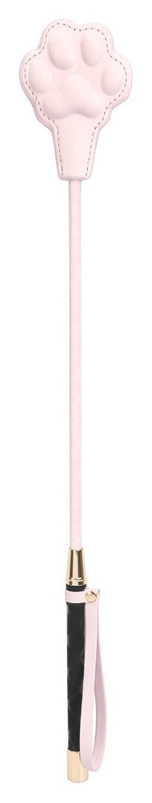 Cravache Patte Pawvelvet Rose 52cm
