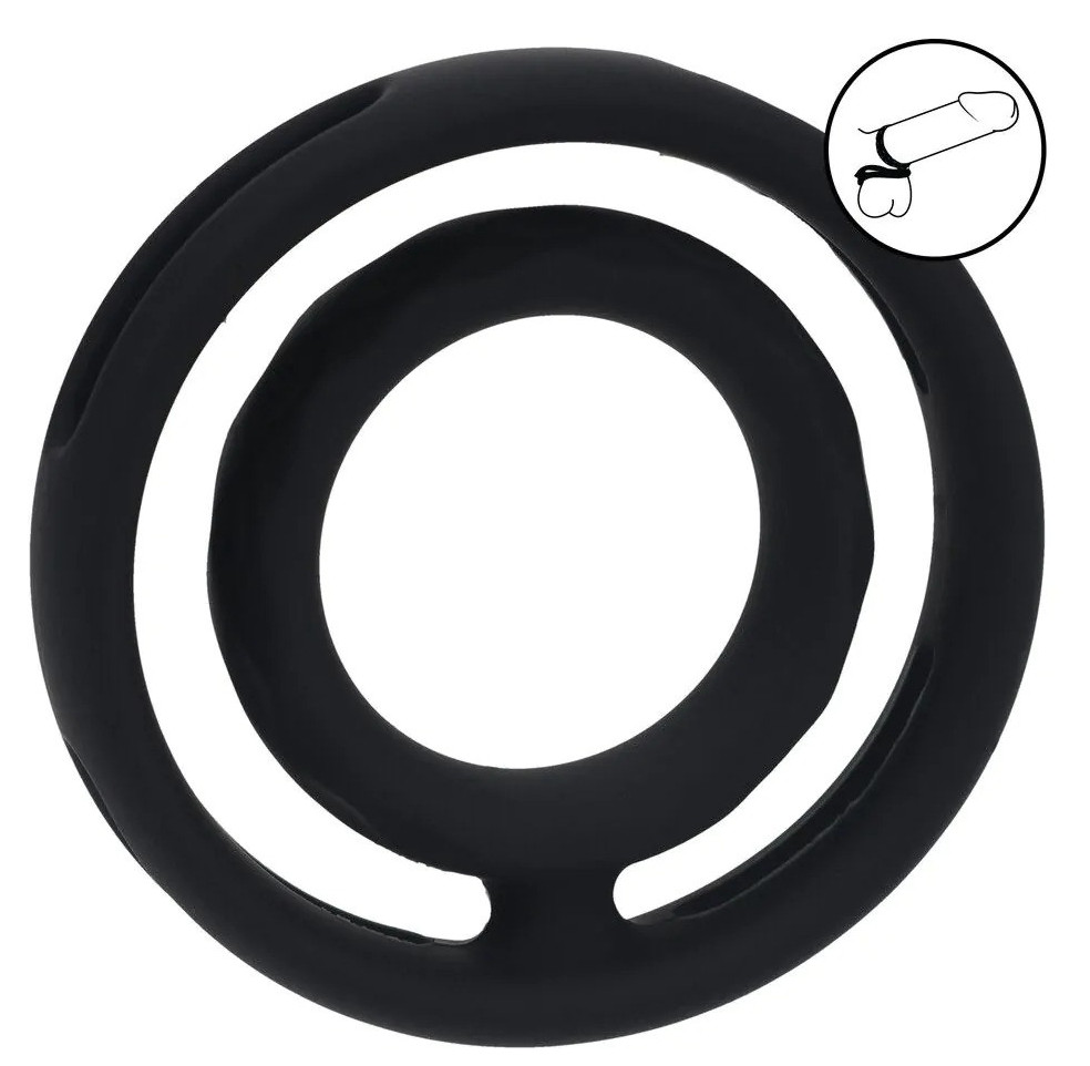 Ballstretcher Grooved Noir Noir
