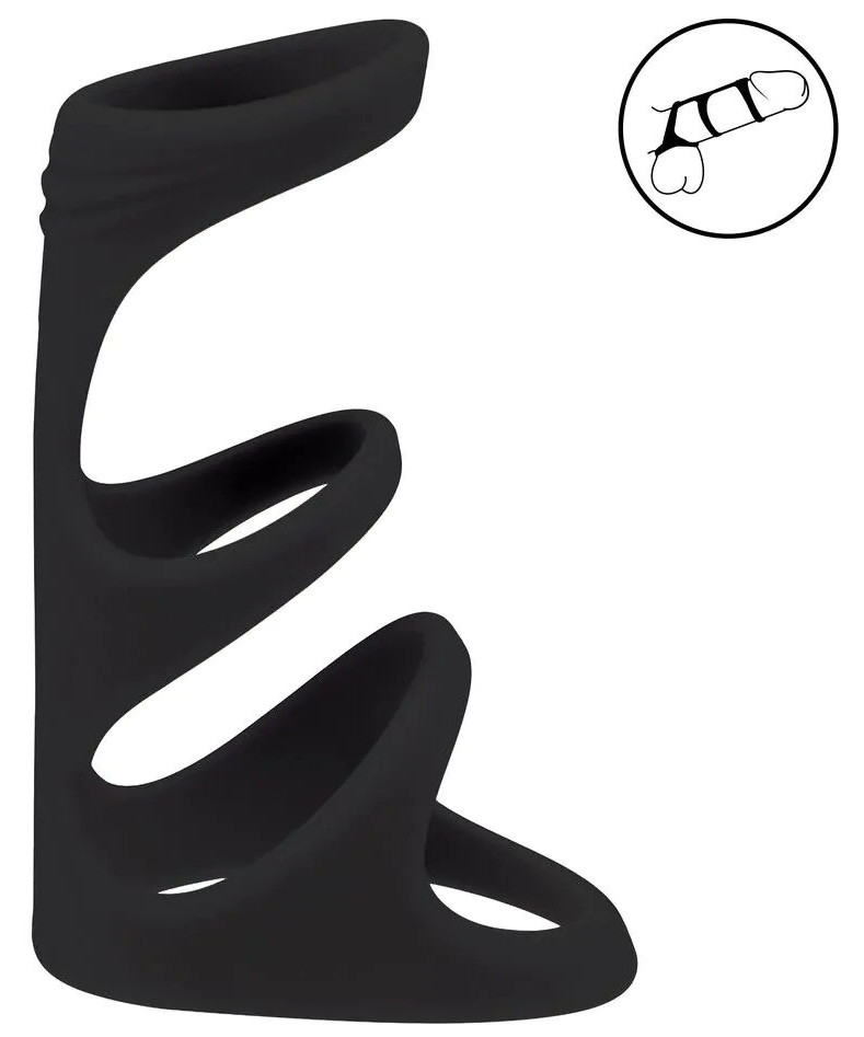 Anneau pénien 3-Loop Noir