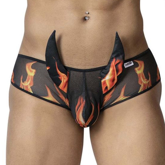 Shorty Diable DEMONIS Noir-Flamme