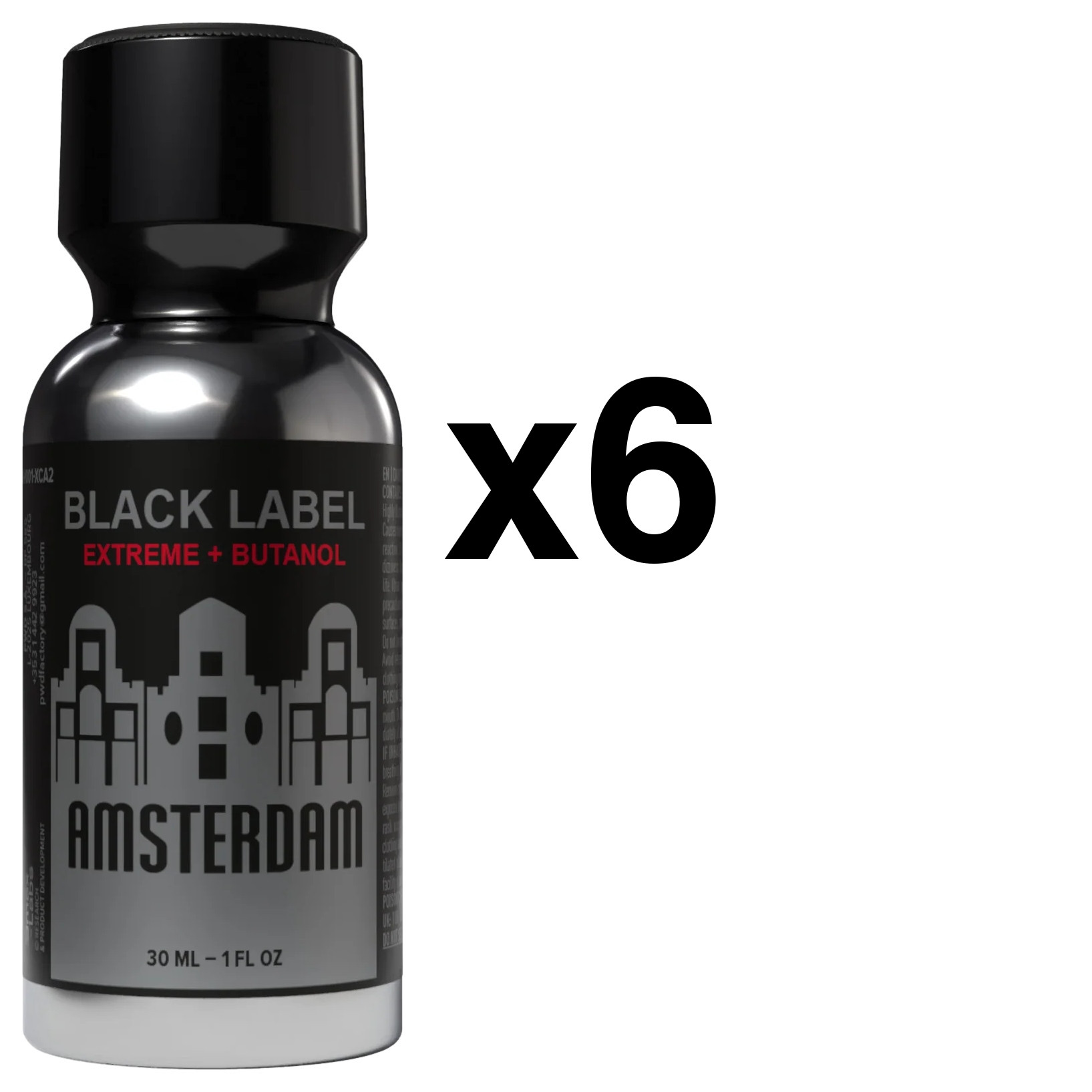 Amsterdam Black Label Extreme 30ml x6