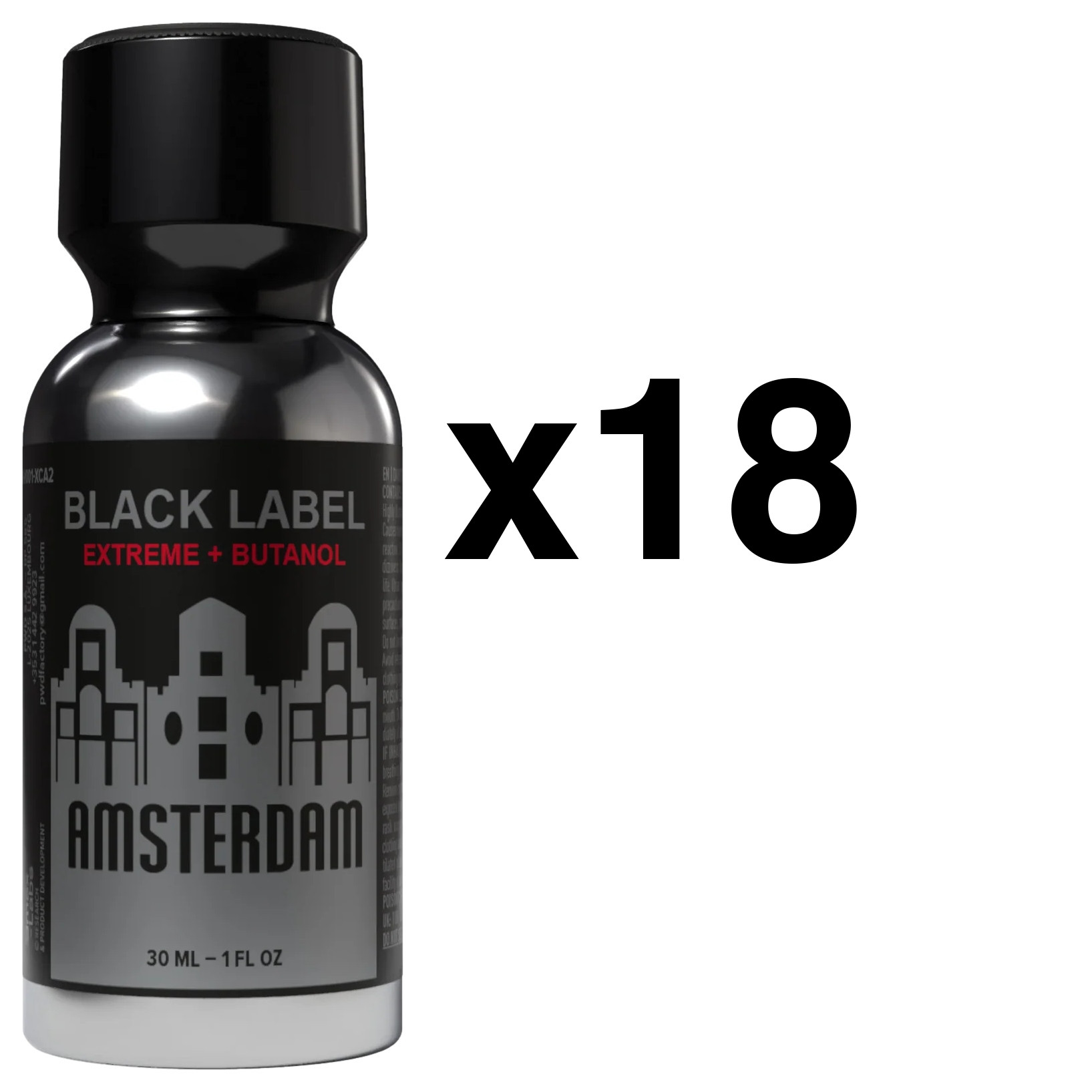 Amsterdam Black Label Extreme 30ml x18