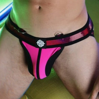 Jockstrap Illuminator Noir-Rose