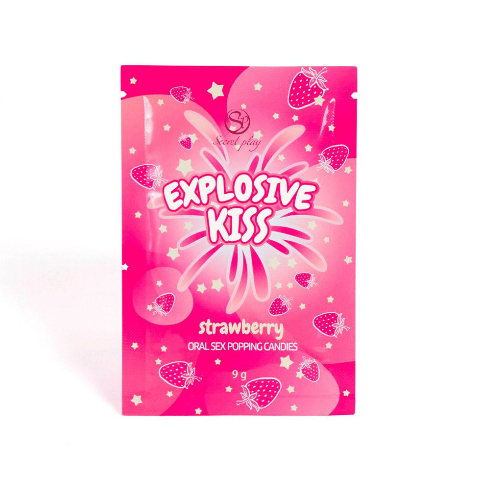 Bonbons sucre pétillant Explosive kiss Fraise 9g