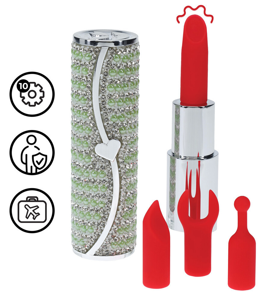 Mini Vibro 4 embouts Candy Vert