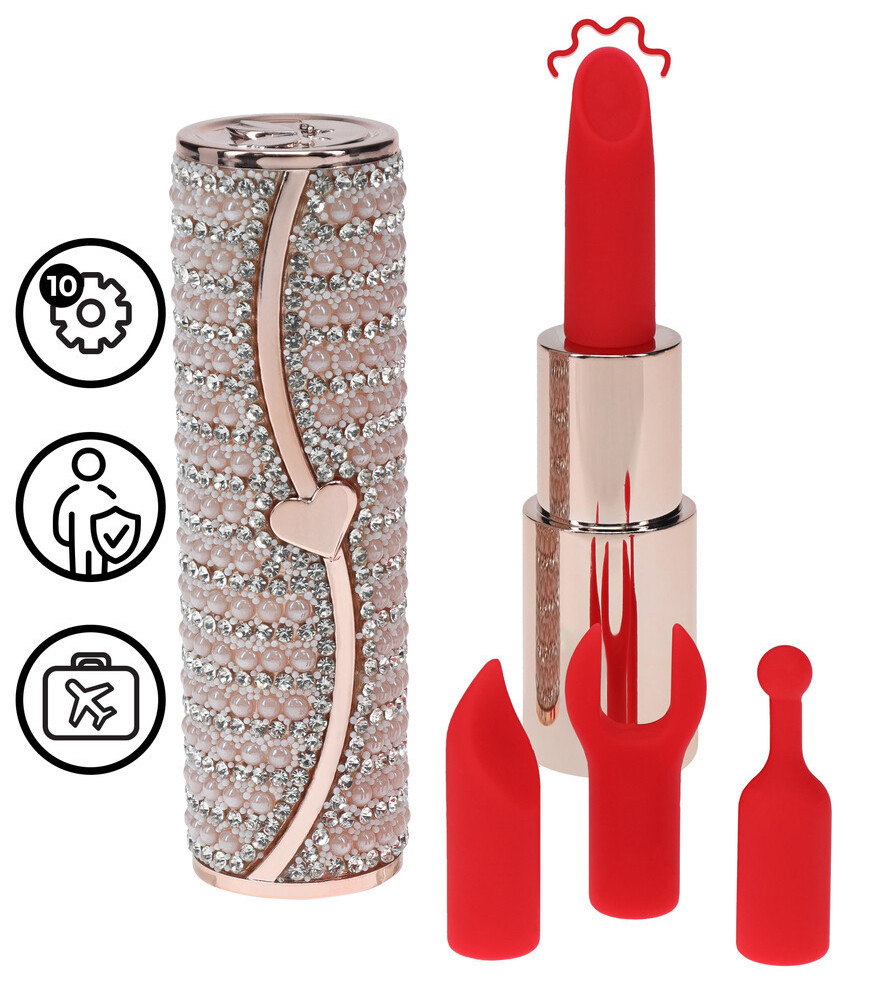 Mini Vibro 4 embouts Candy Rose