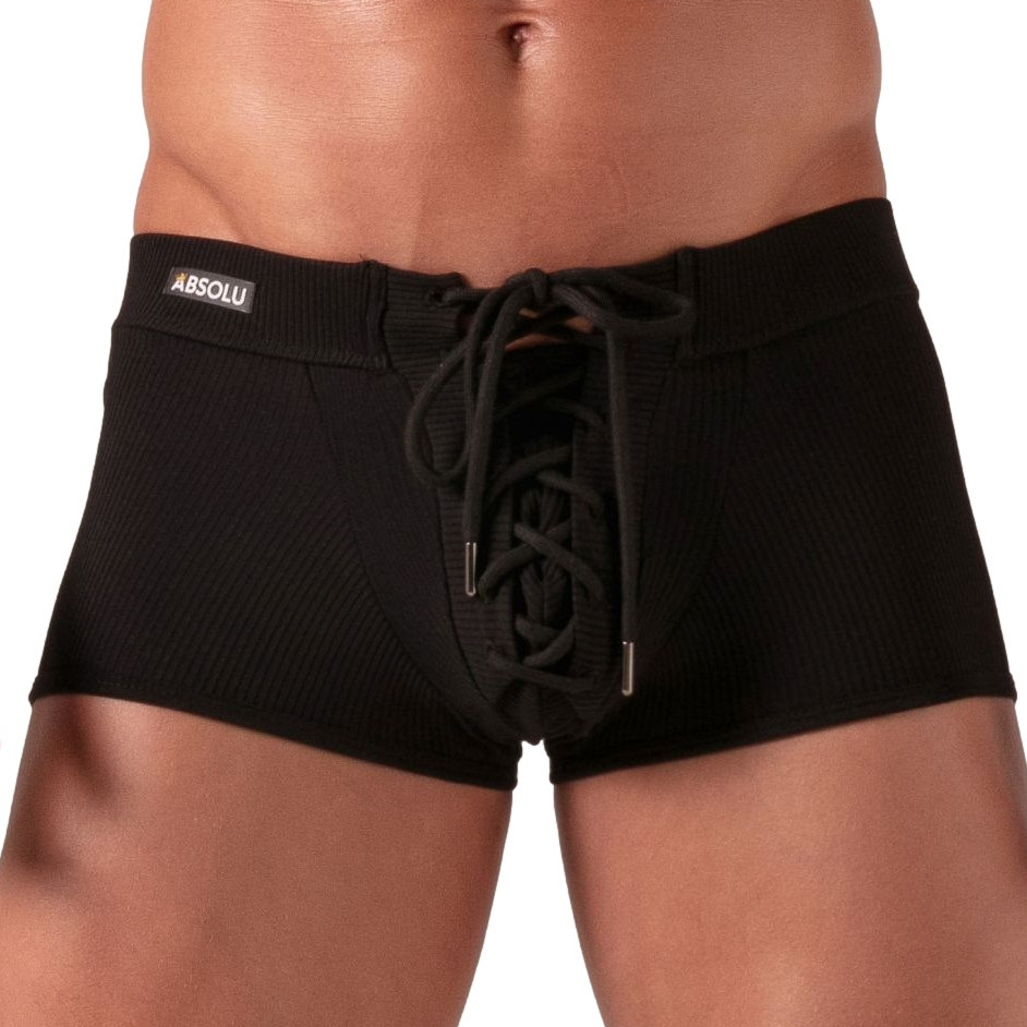 Boxer avec lacets Laced Noir
