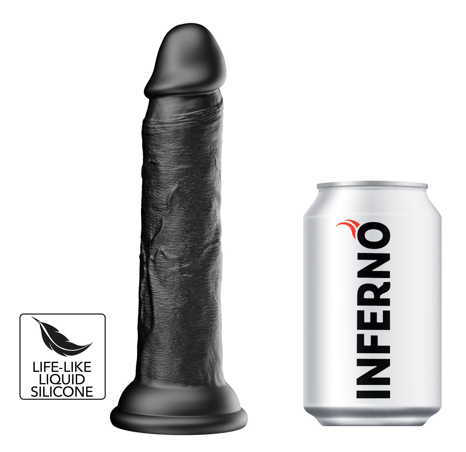 Gode Dickdong Noir M 17 x 3.7cm