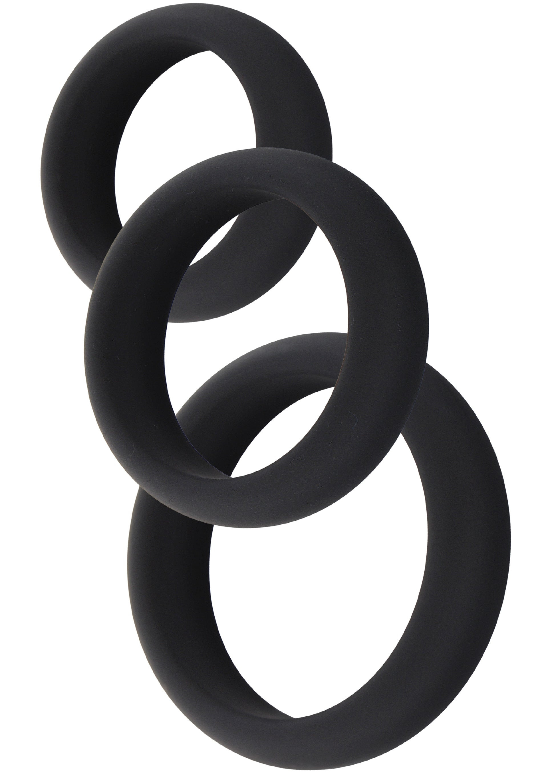 Lot de 3 Cockrings Stamcock Noirs