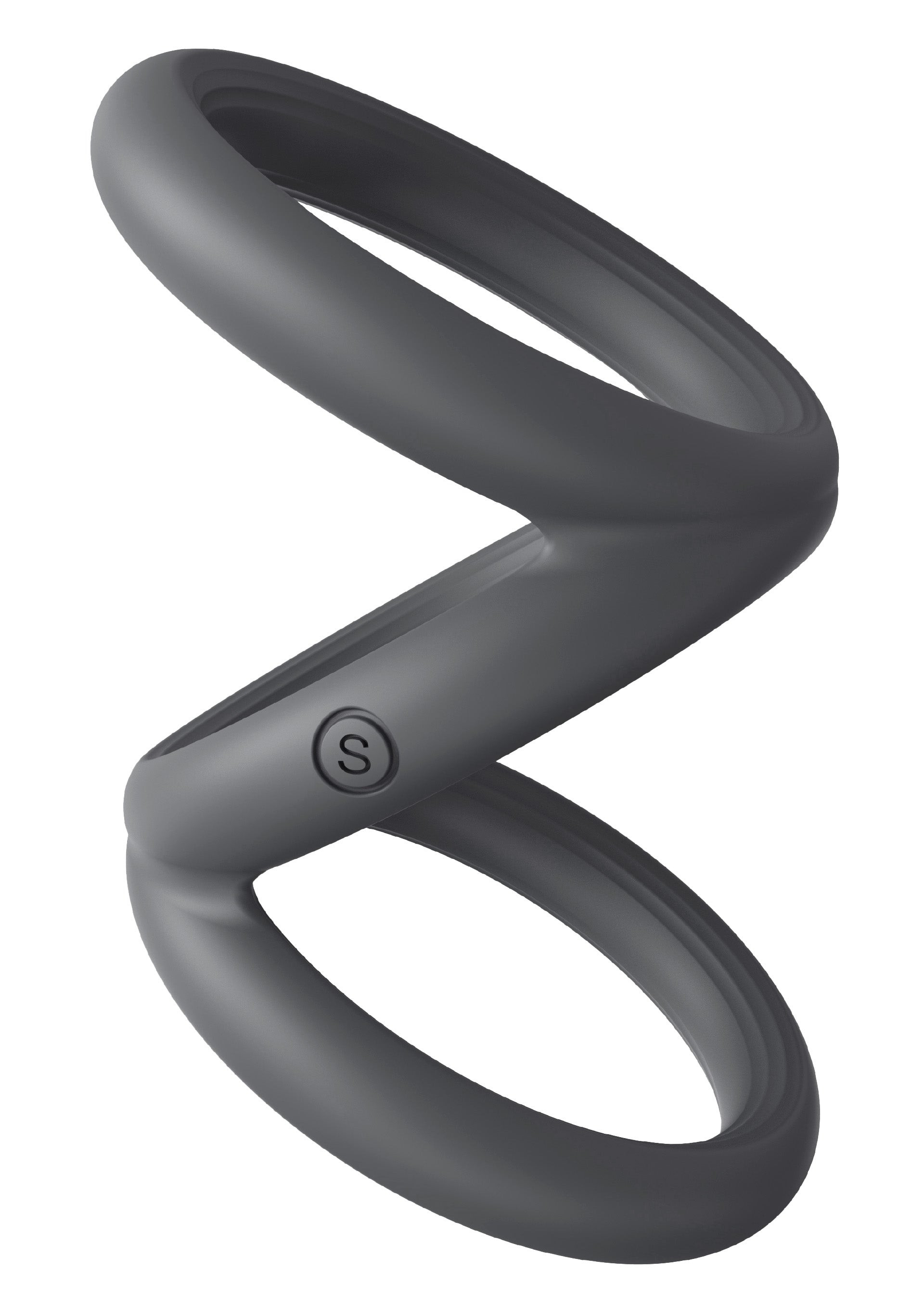 Cockring Triplicock Gris S 40mm