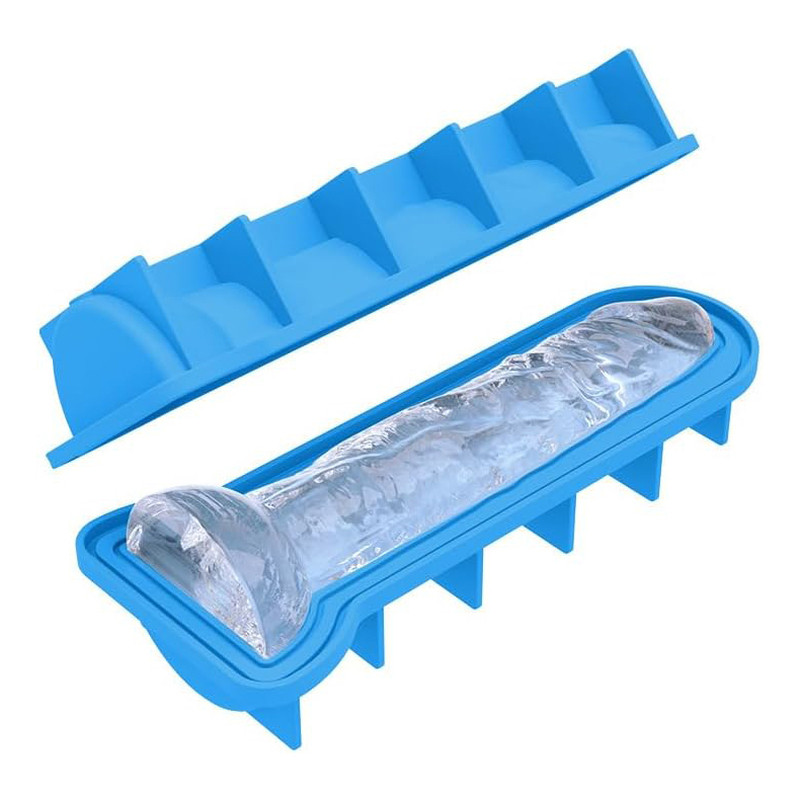 Moule à glaçon pénis Blue ice S 8cm