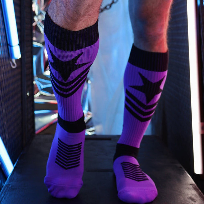 Chaussettes hautes Cockpit Violet