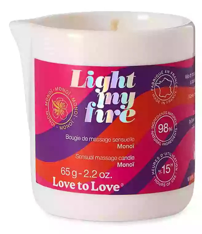 Bougie de Massage Light my fire 65g Monoï