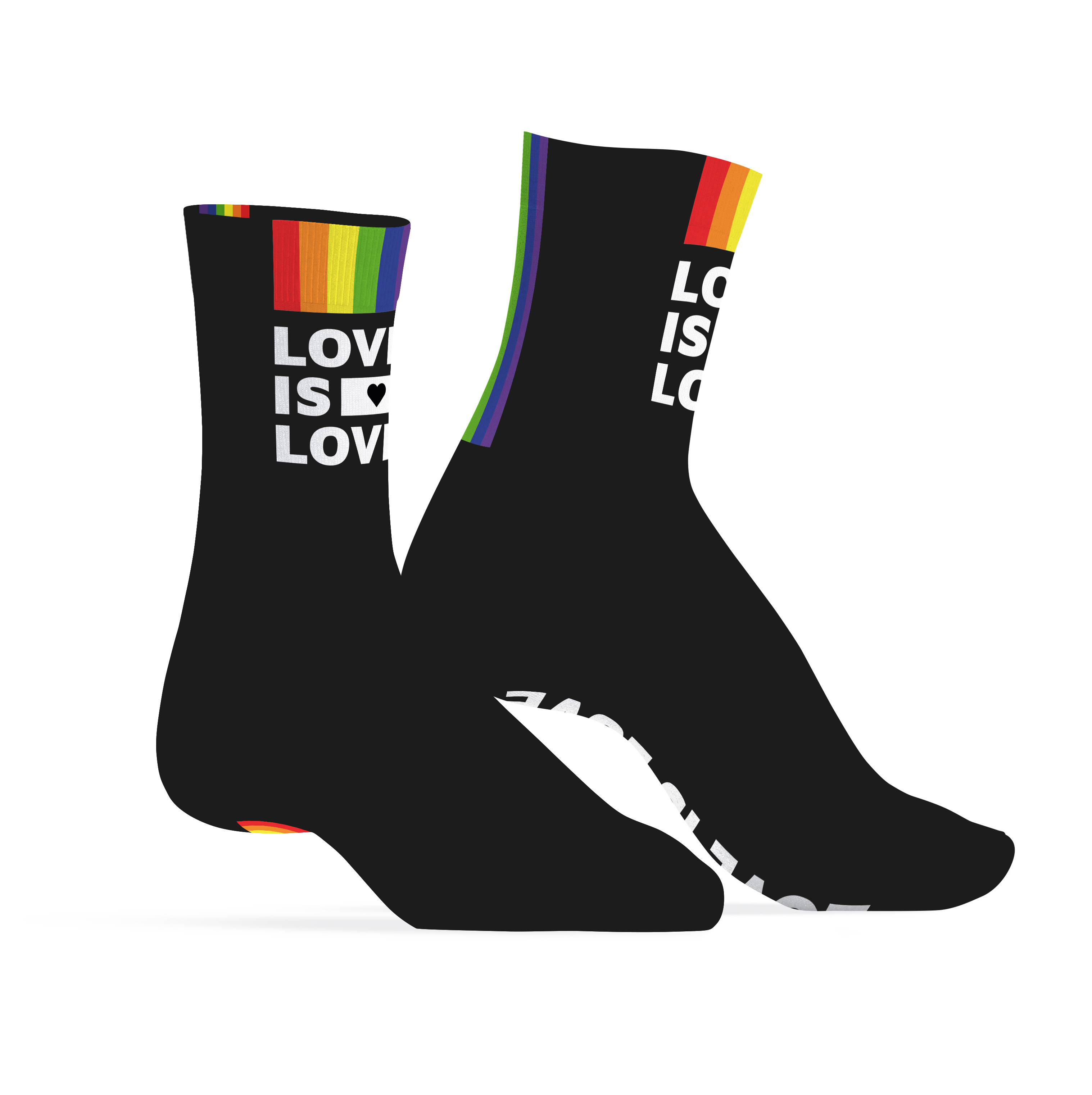 Chaussettes Love is Love Noires