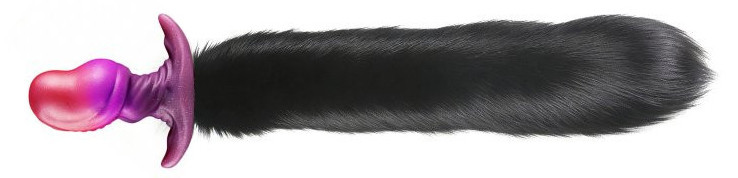 Plug queue de renard Beanyx 9 x 5cm queue 43cm noire