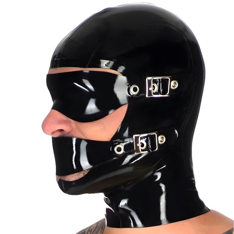 Cagoule en latex Blindmute