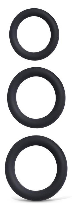 Lot de 3 Cockrings Perfoz 28-40 mm Noirs