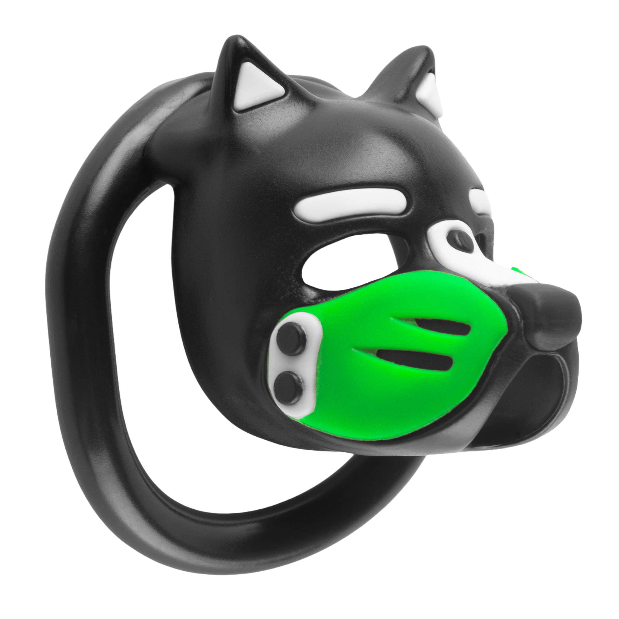 Cage Puppy 4.5 x 3.2 cm Noir-Vert